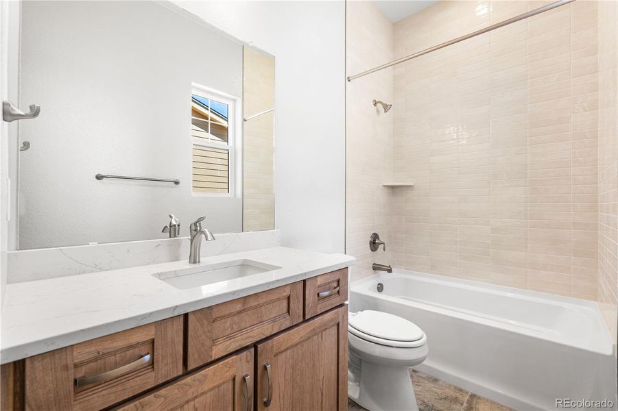 Furnished interior view inside a new home in Horizon at Solstice, Littleton (Image 14).