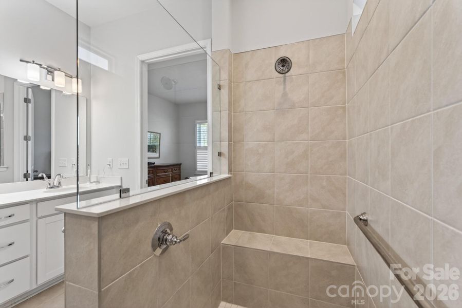 Shower in Primary Bathroom Shower in Primary Bathroom