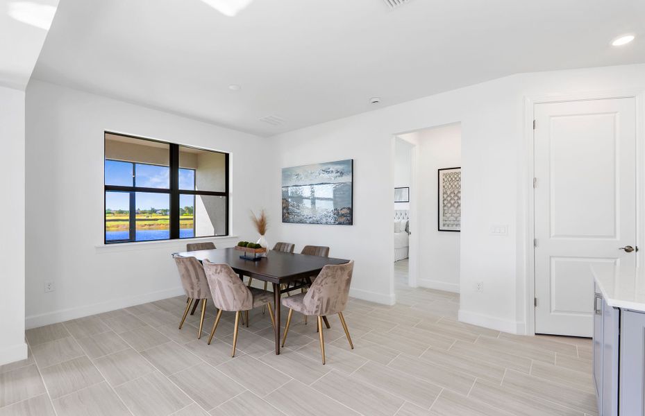 Furnished interior view inside a new home in Del Webb Naples, Immokalee (Image 13).