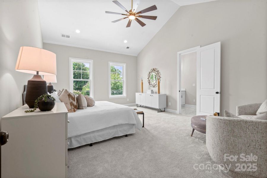 Furnished interior view inside a new home in , Charlotte (Image 37). Furnished interior view inside a new home in , Charlotte (Image 37).