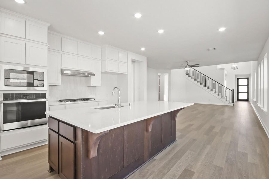 Furnished interior view inside a new home in The Highlands, Porter (Image 11).