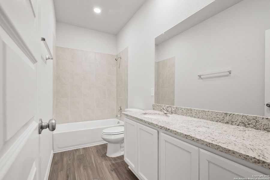 Furnished interior view inside a new home in Hunters Ranch, San Antonio (Image 7). Furnished interior view inside a new home in Hunters Ranch, San Antonio (Image 7).