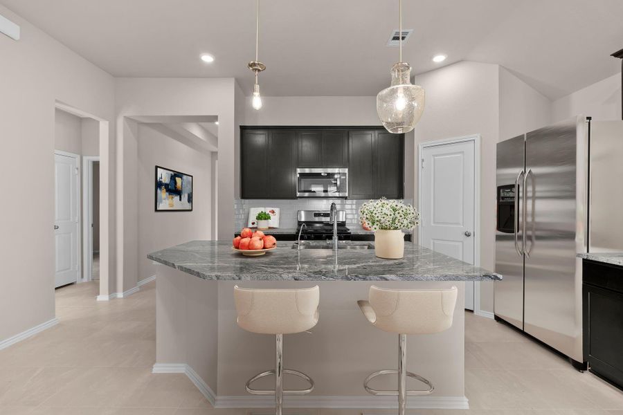 Furnished interior view inside a new home in The Meadows at Imperial Oaks, Conroe (Image 5).