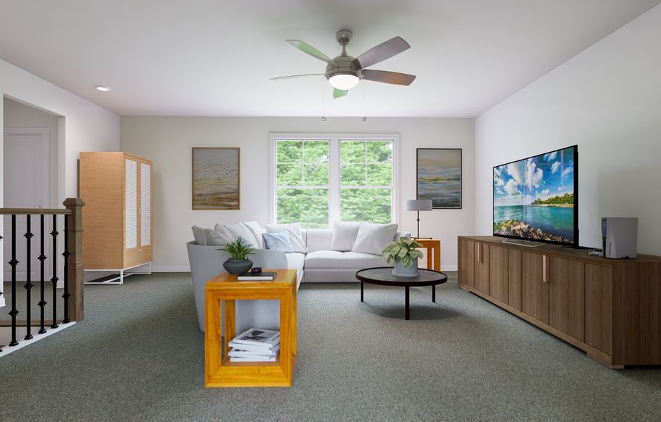 Furnished interior view inside a new home in Silverstone, Knightdale (Image 12).