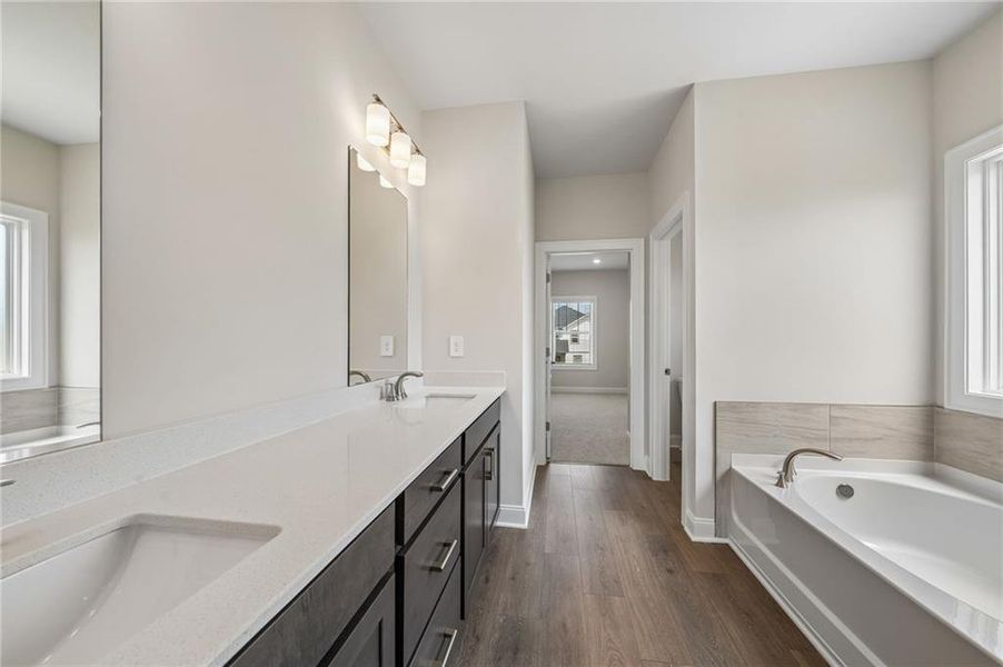Furnished interior view inside a new home in River Pointe, Monroe (Image 9).
