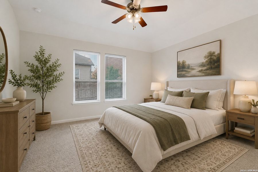 Furnished interior view inside a new home in Bricewood, San Antonio (Image 15).