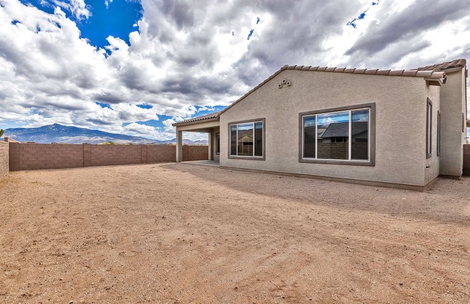 Exterior details and patio area of a home in Del Webb at Rocking K, Tucson (Image 18).