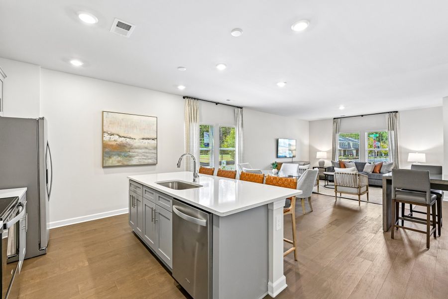 Furnished interior view inside a new home in Crossrail Station, Mooresville (Image 7).