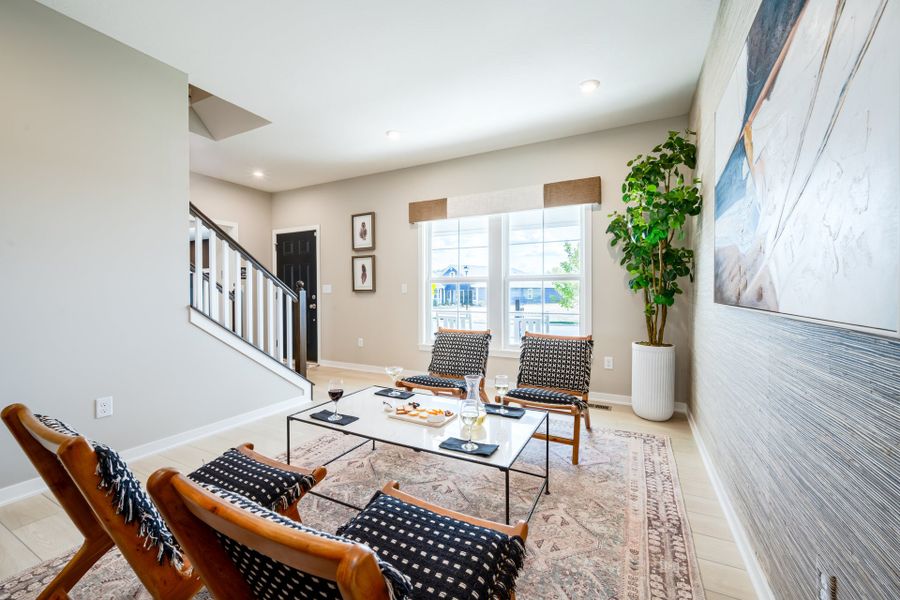 Representative furnished interior of a home built from the Yosemite by Fischer Homes in Twin Lakes, Hoschton (Image 9).