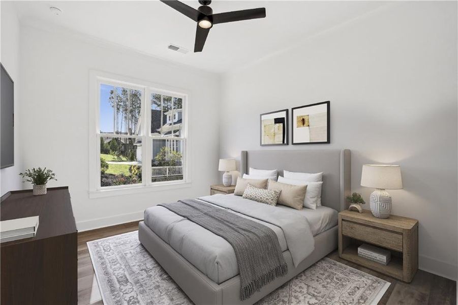 Furnished interior view inside a new home in , Dawsonville (Image 6).