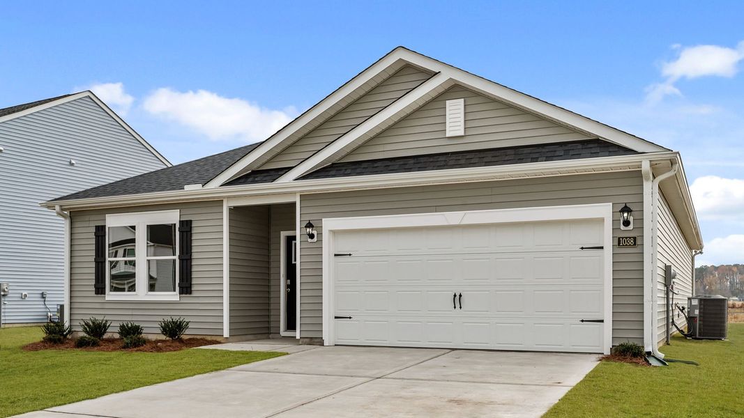 Front exterior of a new home in East Ridge, Ayden, NC, highlighting curb appeal (Image 2).