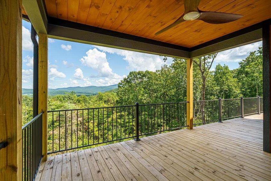 Exterior details and patio area of a home in , Ellijay (Image 42).