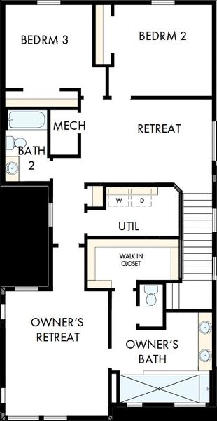 2D floor plan layout of this home in Elevate at Wolf Ranch, Colorado Springs, CO (Image 3). 2D floor plan layout of this home in Elevate at Wolf Ranch, Colorado Springs, CO (Image 3).