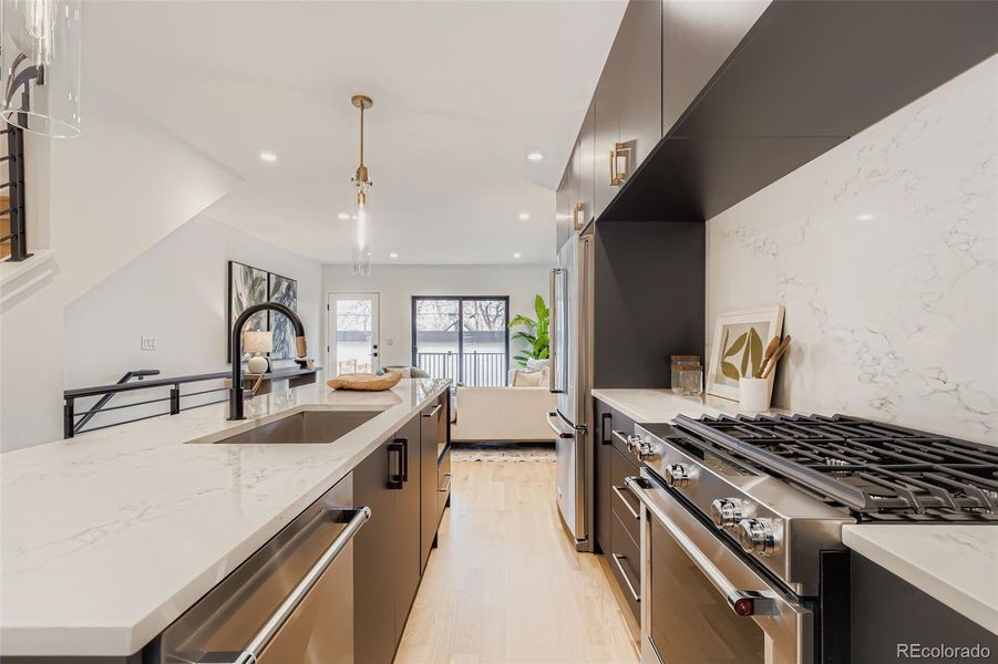 Furnished interior view inside a new home in , Denver (Image 25).
