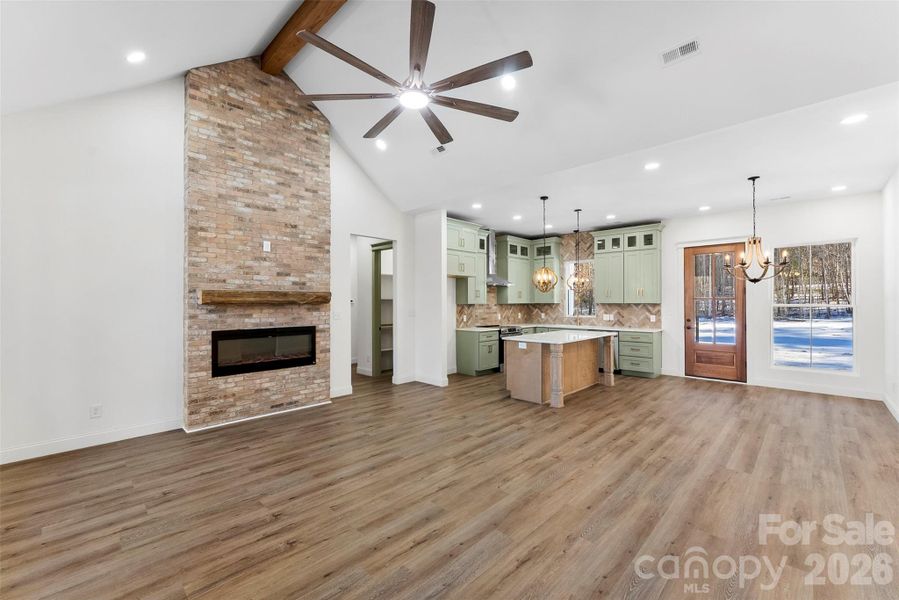 Furnished interior view inside a new home in , Kings Mountain (Image 7).
