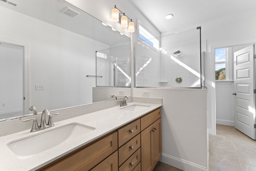 Representative furnished interior of a home built from the The Hemlock by RobuckHomes in Kennebec Crossing, Angier (Image 81).