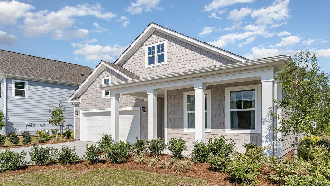 Representative exterior photo of a completed home built from the DARBY by D.R. Horton in Haven View, Murrells Inlet, SC (Image 19).