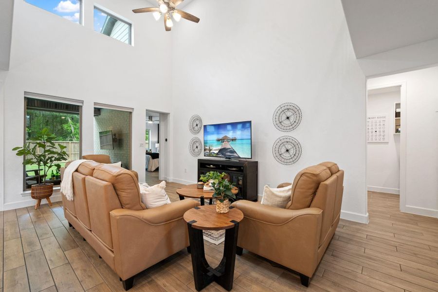 Furnished interior view inside a new home in The Highlands, Porter (Image 35).
