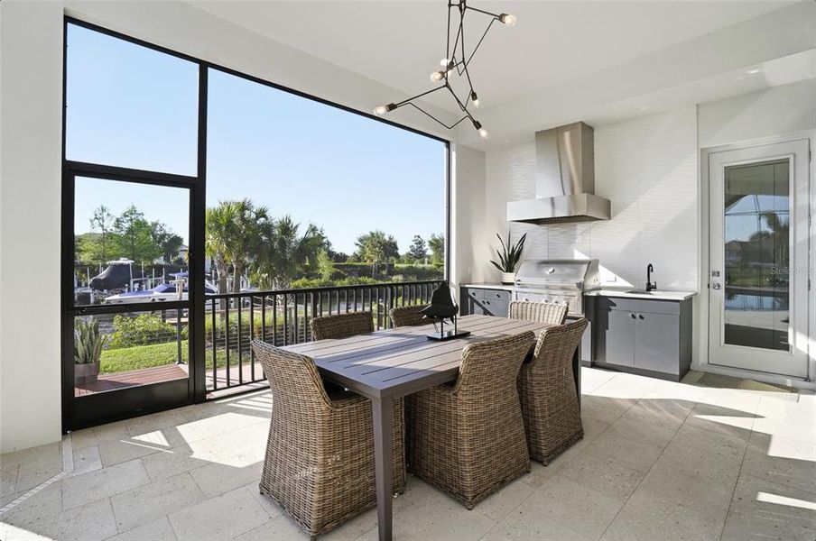 Exterior details and patio area of a home in , Parrish (Image 32).
