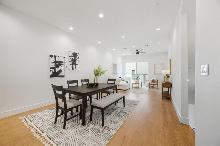 Furnished interior view inside a new home in , Dallas (Image 17).
