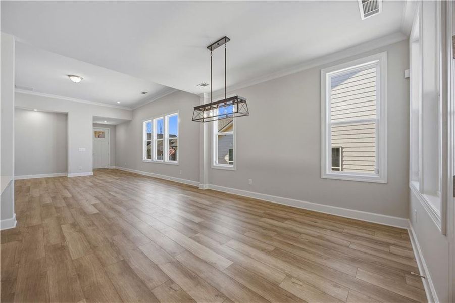 Spacious, unfurnished interior of a new home in Cresswind Georgia at Twin Lakes, Hoschton (Image 14). Spacious, unfurnished interior of a new home in Cresswind Georgia at Twin Lakes, Hoschton (Image 14).
