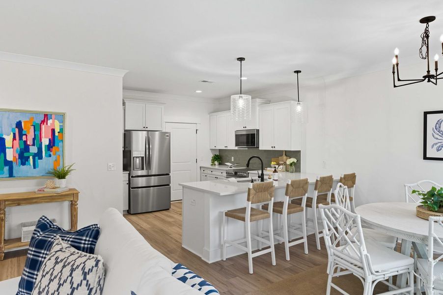 Furnished interior view inside a new home in , Charleston (Image 9).