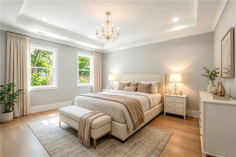 Furnished interior view inside a new home in , Brookhaven (Image 15).