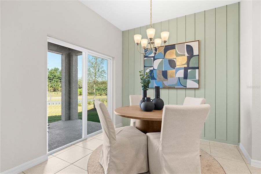 Furnished interior view inside a new home in Groves at Grand Island, Grand Island (Image 25).