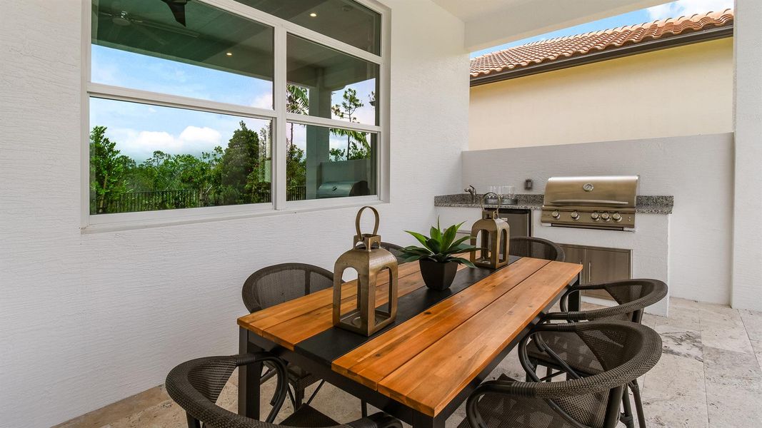 Furnished interior view inside a new home in Mosaic, Port St. Lucie (Image 34).