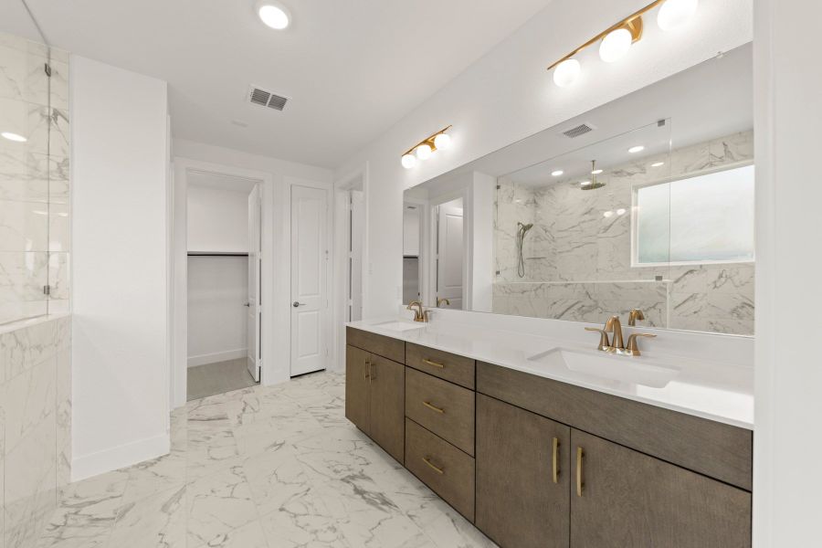 Furnished interior view inside a new home in Union Park, Little Elm (Image 8).