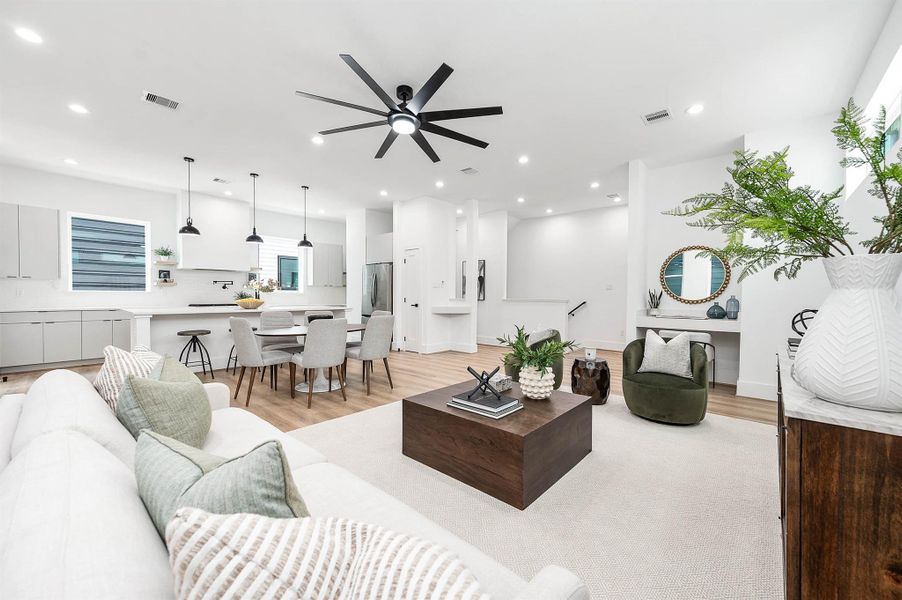 Furnished interior view inside a new home in , Houston (Image 33).