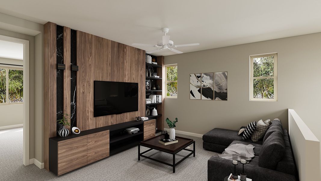 Representative furnished interior of a home built from the Laguna Plan 3513 by Tri Pointe Homes in Terraza, San Tan Valley (Image 9).