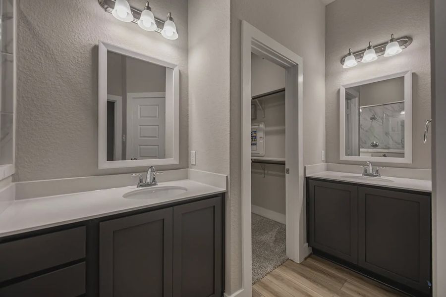 Representative furnished interior of a home built from the Jordy by Chesmar Homes in Stillwater Ranch, Buda (Image 10).