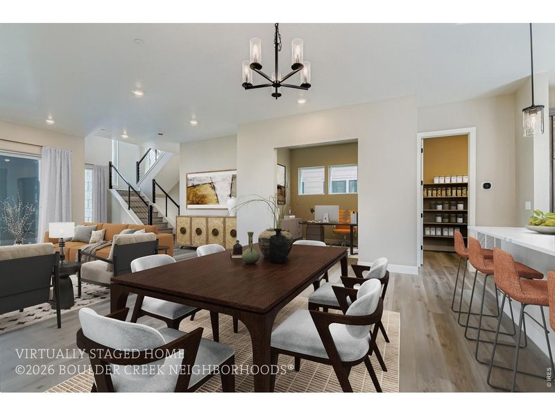 Furnished interior view inside a new home in Baseline, Broomfield (Image 12).