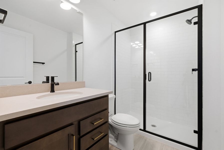 Furnished interior view inside a new home in Harvest Crossing, Aurora (Image 9).