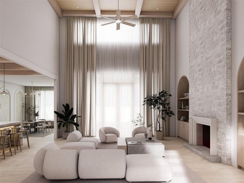 Furnished interior view inside a new home in , Dallas (Image 18).