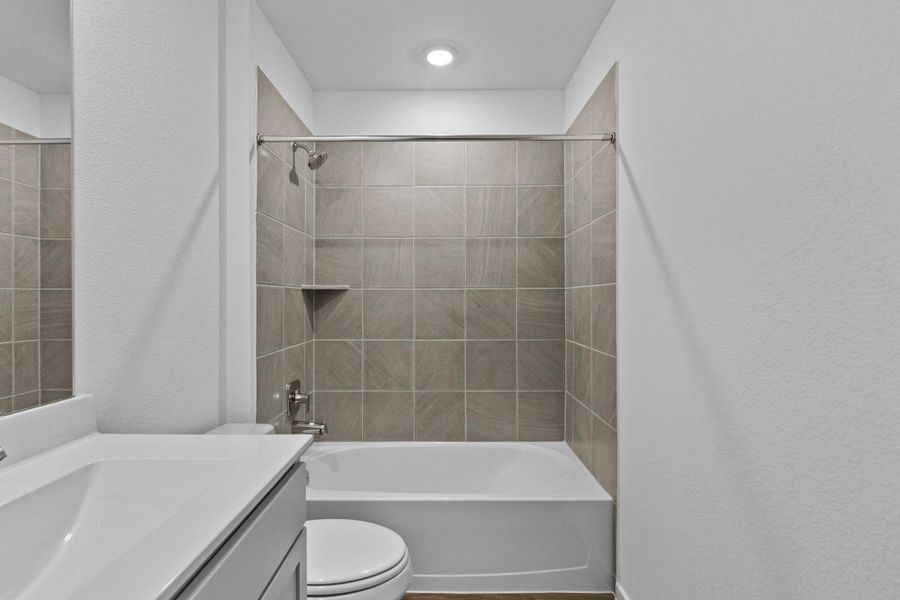 Furnished interior view inside a new home in Harrington Trails at The Canopies, Splendora (Image 5).
