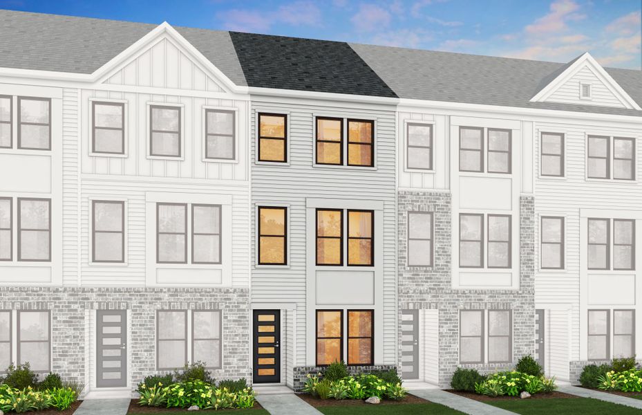 Representative exterior photo of a completed home built from the Evans by Pulte Homes in West End Heights, Charlotte, NC (Image 10). Representative exterior photo of a completed home built from the Evans by Pulte Homes in West End Heights, Charlotte, NC (Image 10).