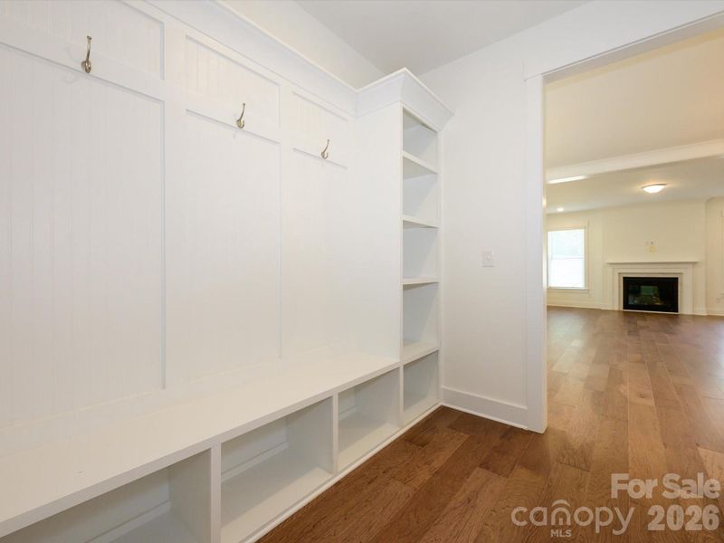 Drop Zone with Shelving and USB/Electrical Outlets