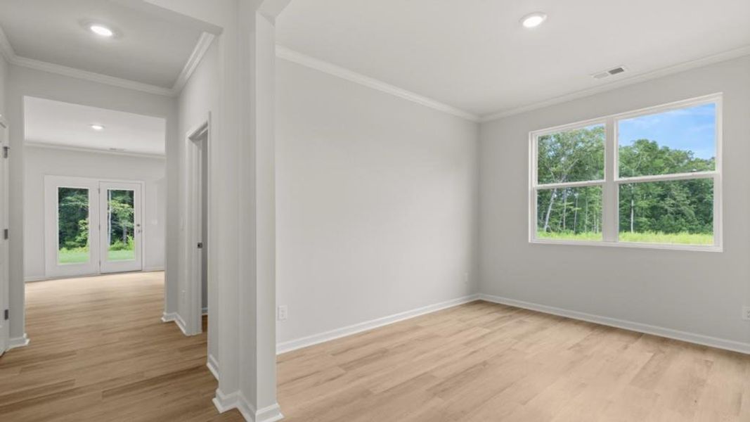 Spacious, unfurnished interior of a new home in Northwoods at Mirror Lake, Villa Rica (Image 12). Spacious, unfurnished interior of a new home in Northwoods at Mirror Lake, Villa Rica (Image 12).