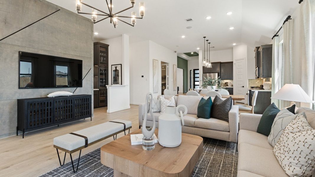 Representative furnished interior of a home built from the Oleander by Brightland Homes in Sunterra, Katy (Image 9).