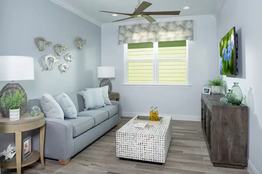 Representative furnished interior of a home built from the Parrot by Minto Communities in Latitude Margaritaville Watersound, Panama City Beach (Image 5). Representative furnished interior of a home built from the Parrot by Minto Communities in Latitude Margaritaville Watersound, Panama City Beach (Image 5).