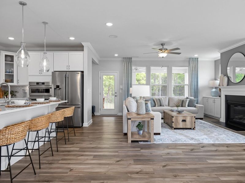 Representative furnished interior of a home built from the The Magnolia A by Davidson Homes LLC in Wendell Ridge, Wendell (Image 8).