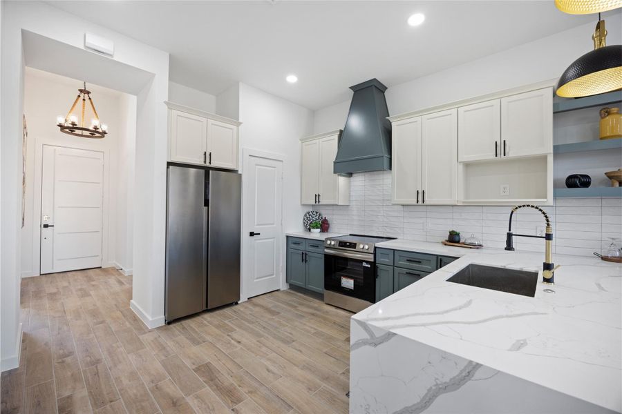 Furnished interior view inside a new home in , Cleveland (Image 11).