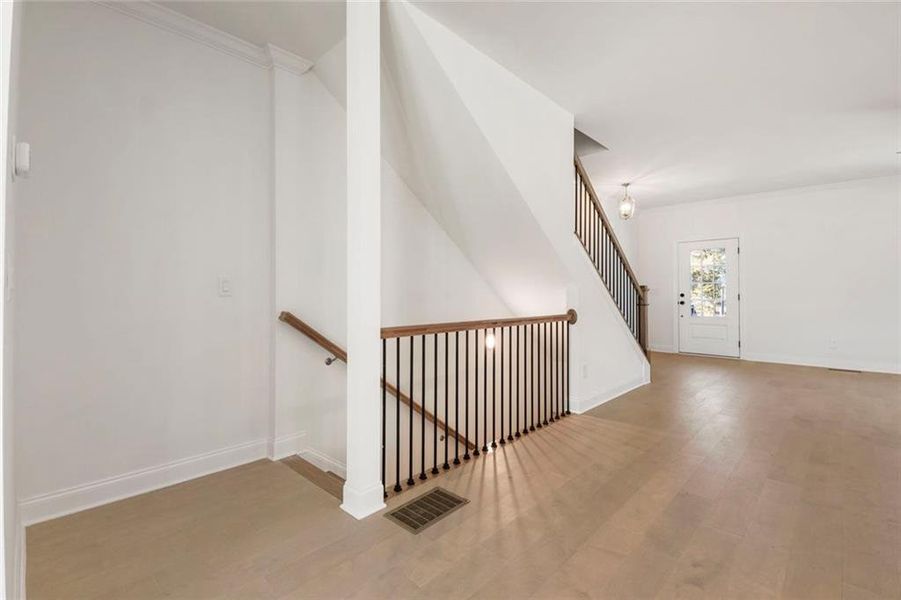 Spacious, unfurnished interior of a new home in , Sugar Hill (Image 25). Spacious, unfurnished interior of a new home in , Sugar Hill (Image 25).