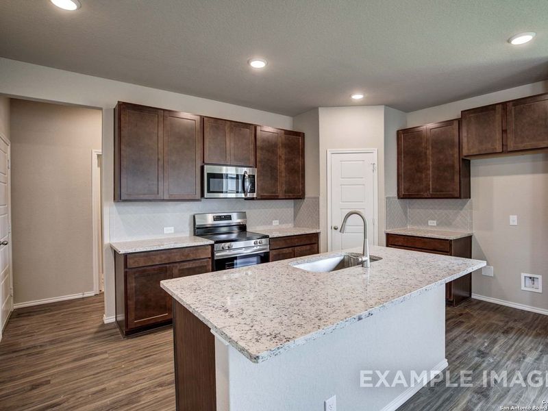 Furnished interior view inside a new home in Bricewood, San Antonio (Image 5).