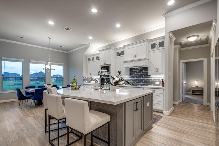 Furnished interior view inside a new home in Lynx Hollow Estates, Forney (Image 3).