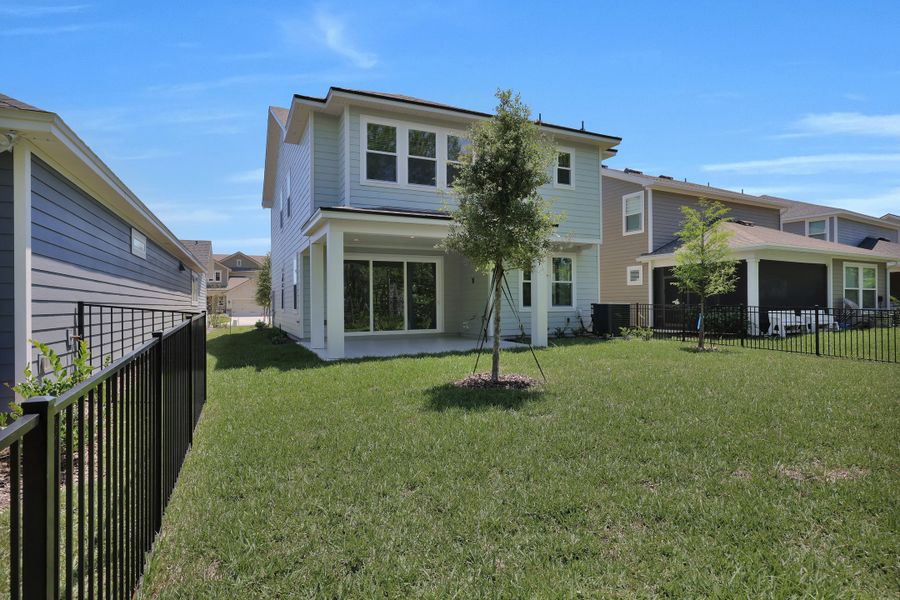 Representative exterior details of a home built from the Miramar by Riverside Homes in Mariposa at EverRange, Jacksonville (Image 37).