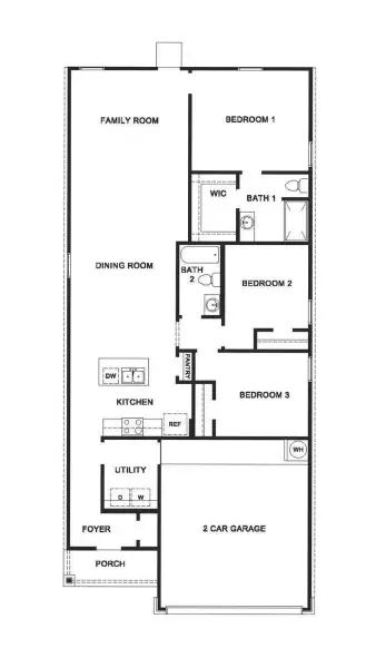 2D floor plan layout of this home in North Creek, Temple, TX (Image 2). 2D floor plan layout of this home in North Creek, Temple, TX (Image 2).