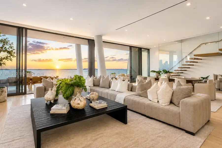 Furnished interior view inside a new home in , Miami (Image 12).